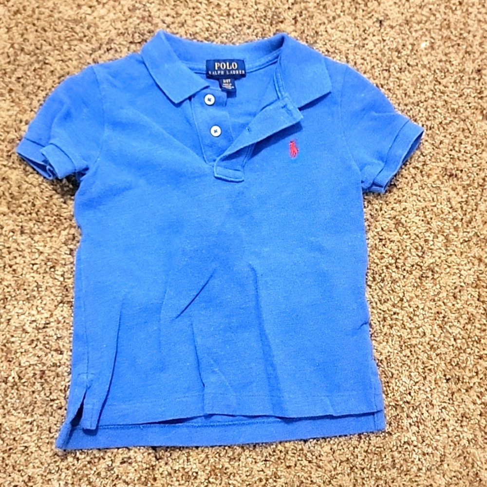 RL Boys Blue Polo sz 2/2T